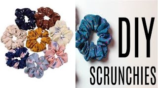 ZAKOIKA YASASH  HOW TO MAKE A SCRUNCHIES  DIY SCRUNCHIE  DIY HAIR RUBBER BANDS [upl. by Alic]