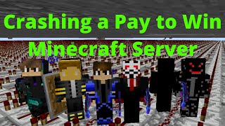 CRASHING a Pay to Win Minecraft Server with Worlds Largest Lag Machine  Herobrineorg [upl. by Arytas]