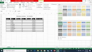 Microsoft Excel Krijimi i tabelave [upl. by Dahle382]