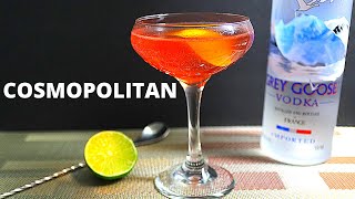 Cosmopolitan Cocktail  How to Make a Cosmopolitan Martini [upl. by Bakeman699]