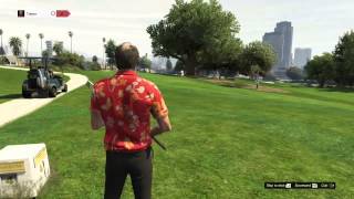 GTA V Walkthrough  Hobbies amp Pastimes Play 9 Holes of Golf and Finish Even or Below Par [upl. by Kancler]