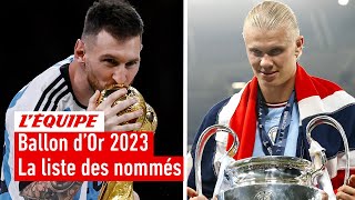 Ballon dOr 2023  La liste complète des nommés [upl. by Gussi]