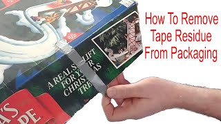 How To Remove Tape Residue From Packaging [upl. by Aihsyla]