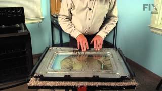 Frigidaire Range Repair – How to replace the Inner Oven Door Glass [upl. by Nilok564]