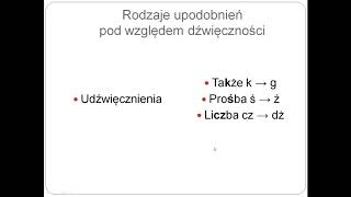 1 Upodobnienia fonetyczne [upl. by Enaywd]