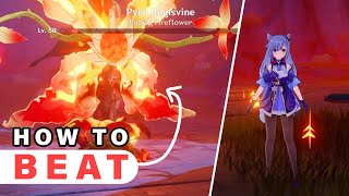 How to Beat PYRO Regisvine Elite Boss  Guide ► Genshin Impact [upl. by Afatsom]