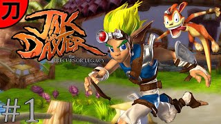 Jak and Daxter The Precursor Legacy 100 Walkthrough  Part 2  Sandover Village [upl. by Carpio]