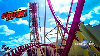 2021 Hollywood Rip Ride Rockit On Ride Front Seat 4K POV Universal Studios Florida Orlando [upl. by Leotie653]