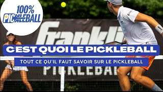 CEST QUOI LE PICKLEBALL  RÃˆGLES DU PICKLEBALL EN FRANÃ‡AIS [upl. by Balac]