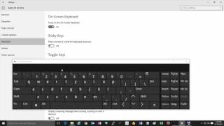 How to Enable the OnScreen Keyboard in Windows 10 [upl. by Slemmer]