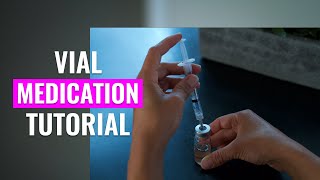 How to Withdraw Medication from a Vial Nursing Skills Live Demo [upl. by Malvie516]