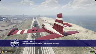 GTA V Hobbies and Pastimes  Flight School Gold Medal on all lessons with 1 bridge flown under [upl. by Trey372]