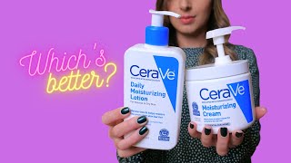 CERAVE MOISTURIZER 💦 LOTION or CREAM Which’s Better [upl. by Zachery]