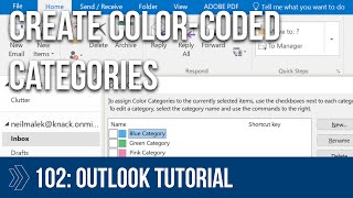 Creating and Using Outlook Categories [upl. by Drugge]