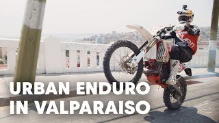 Riding Up An Urban MTB Downhill Course  Red Bull Valparaiso Cerro Abajo [upl. by Brittney]