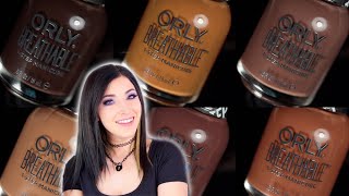 Orly Breathable Nail Polish Flawless Collection Swatches and Review  KELLI MARISSA [upl. by Warenne]