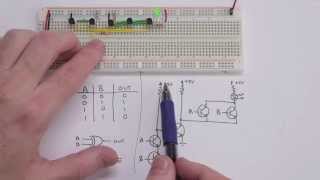 Making logic gates from transistors [upl. by Gati970]