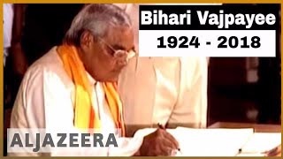 🇮🇳 Former Indian PM Atal Bihari Vajpayee dies  Al Jazeera English [upl. by Syxela281]