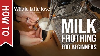 How To Milk Frothing for Beginners 5 Tips [upl. by Zetra837]