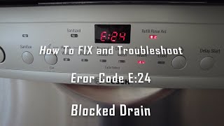 Bosch Error Code E24 Drain Problem  Easy FIX Resolved [upl. by Seek421]