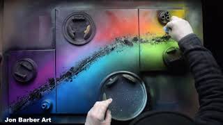 Galaxy SPRAY PAINT ART [upl. by Fadiman]