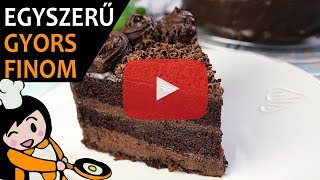 Csokoládétorta Csokitorta  Recept Videók [upl. by Mit772]