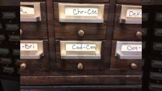 quotOLD SCHOOLquot Library Card Catalog [upl. by Jerol]