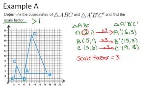 Dilation in the Coordinate Plane Examples Geometry Concepts [upl. by Aneer918]