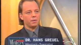 Hörsturz Experte Dr Greuel im TVInterview Hörsturz ist heilbar [upl. by Adnavoj377]