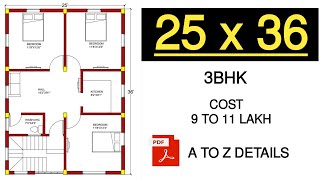 2536 house design  25x36 house plan  25 by 36 house design  25x36  ENGINEER GOURAV  HINDI [upl. by Carce556]