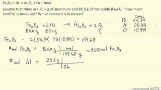 Calculate Mass of Product Formed Example [upl. by Illah]