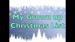 My Grown Up Christmas List Lyrics Kelly Clarkson [upl. by Elyse]