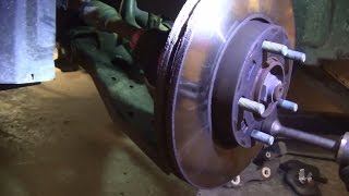 DIY Howto Remove StuckRusty Brake Rotor [upl. by Maillw]