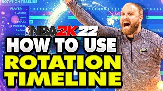 NBA 2K22 Tips MyLeague amp MyNBA FULL Rotation Timeline Tutorial [upl. by Wake]