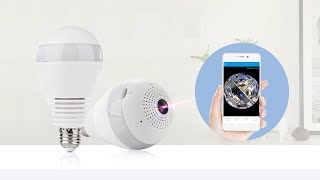 V380 Bulb Light Camera Wireless IP Camera How to Setup Network [upl. by Noisla281]