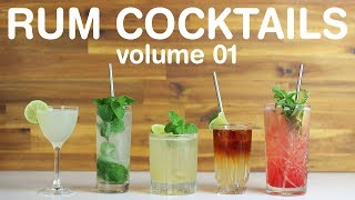 BEST RUM COCKTAILS  volume 01 [upl. by Homere]