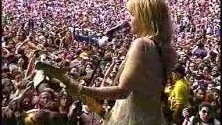 Courtney Love 1995 Doll Parts    stage dive [upl. by Nohtanhoj]