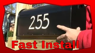 How To Install A New Mailbox And Wooden Post [upl. by Iarahs]