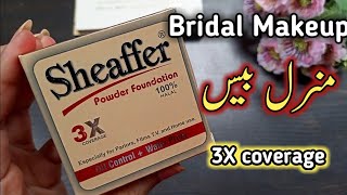 Sheaffer Mineral Bridal Makeup Base Excellent Base 3x Coverage [upl. by Ajad]