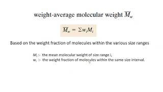 Polymer  Molecular weight and Degree of Polymerization [upl. by Akihsal]