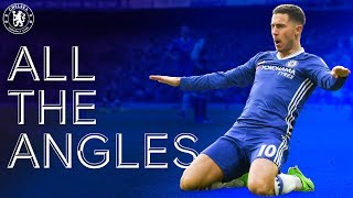 Eden Hazards Stunning Solo Goal v Arsenal 1617  All The Angles [upl. by Yelram65]