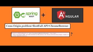 CORS Springboot Angular6 accesscontrolalloworigin cross origin problem resolved [upl. by Joiner]