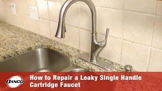 How to Repair a Leaky Single Handle Cartridge Faucet [upl. by Nywles667]