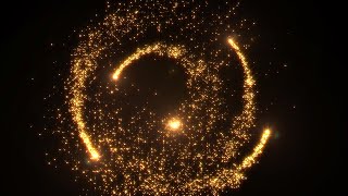 Golden particles on a swirling motion  No Copyright background [upl. by Concepcion660]