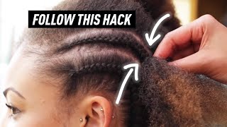 How To Cornrow Braid To Scalp FOR BEGINNERS [upl. by Eiramlatsyrc]