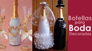 botellas para boda decoradas [upl. by Haas]