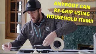 RE GRIP A GOLF CLUB USING HOUSEHOLD ITEMS [upl. by Mirabella]