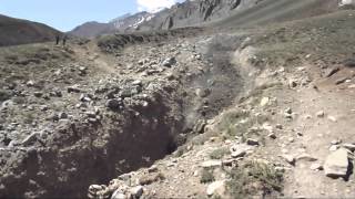 Debris Flow Aconcagua  Argentina 2015 [upl. by Atilek]