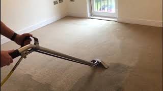 EMV Professional Carpet Cleaning Machines  On Site Extraction Demo  1 Wand Pass [upl. by Aohsoj]