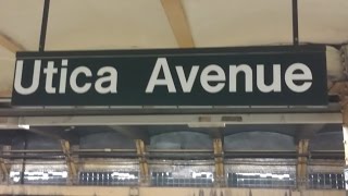 MTA New York City Subway 3 4 Trains  Crown Heights Utica Avenue [upl. by Adihsar]